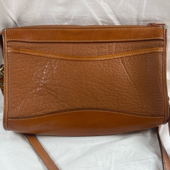 Vintage Dooney & Bourke All Weather Brown Leather Crossbody Bag - Picture 6 of 14